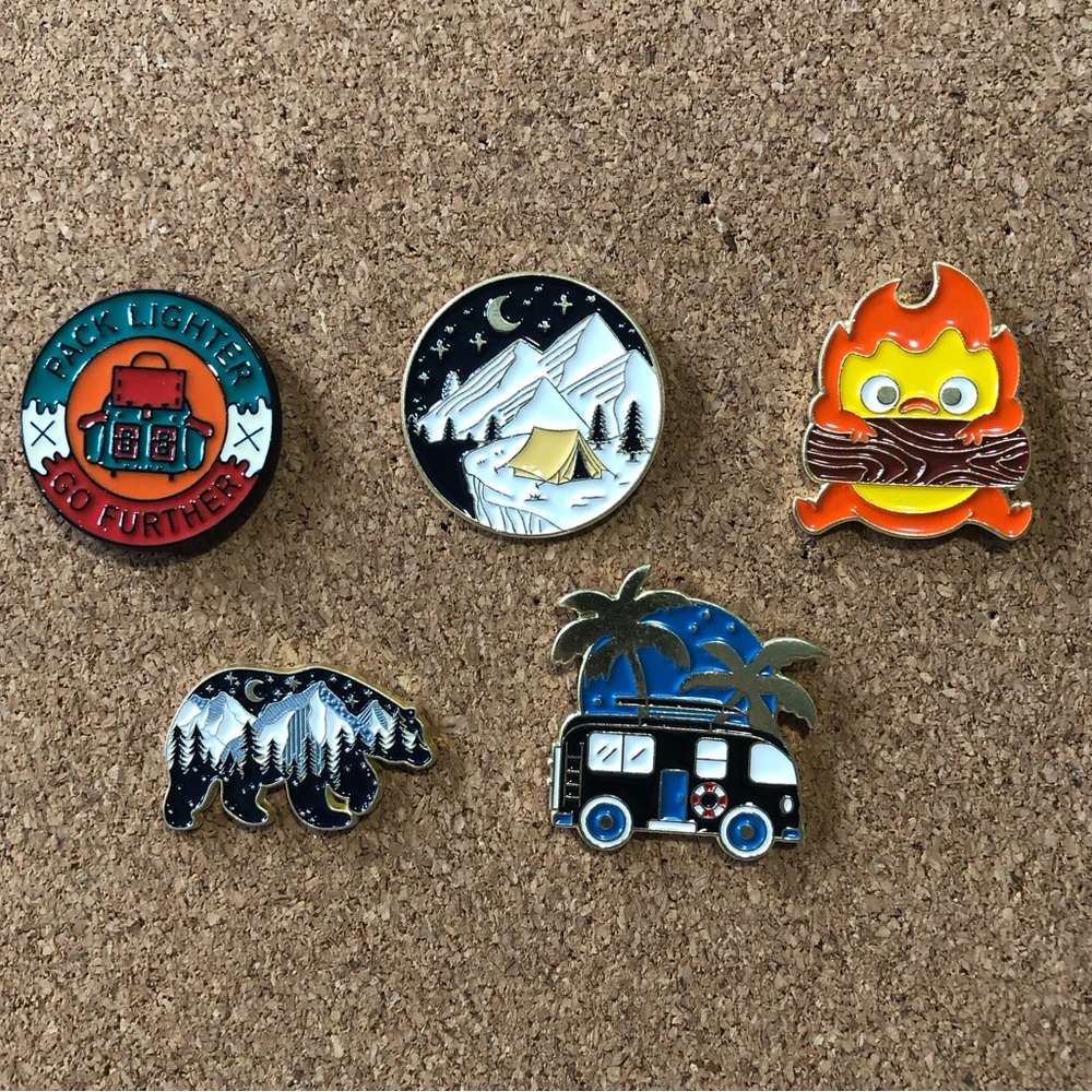 3/$40 Exploration pins - van